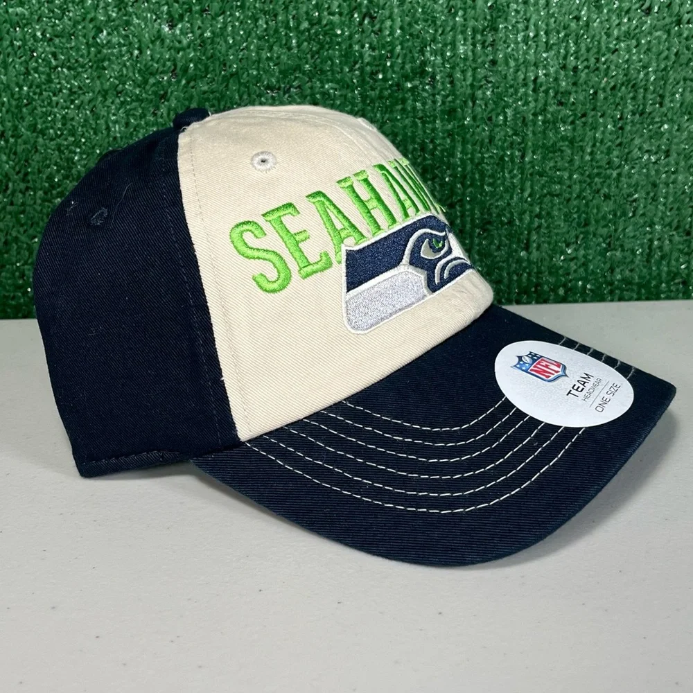 NFL Seattle Seahawks Embroidered Logo‎ Adjustable Dad Hat One Size Fits Most NWT - Picture 2 of 5